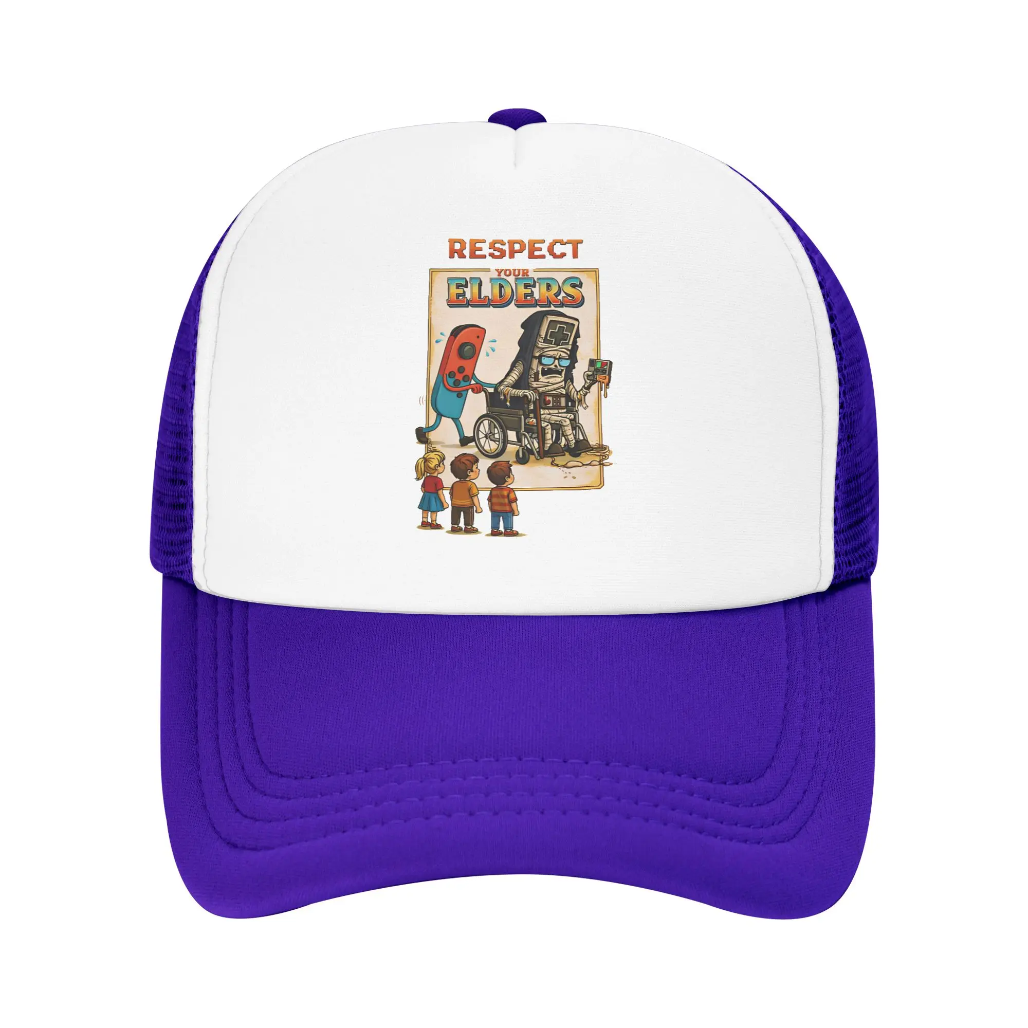 Adult Respect Your Elders Console Trucker Cap Mesh Baseball Caps Snapback Caps  Dad Hat Sun Caps Adjustable Racing Cap Winter