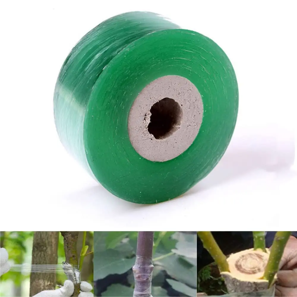Selbstklebende PE-Pfropfbandfolie, dehnbar, für Garten, Baum, Pflanzen, Sämlinge, Rebe, Tomaten, Pfropfzubehör