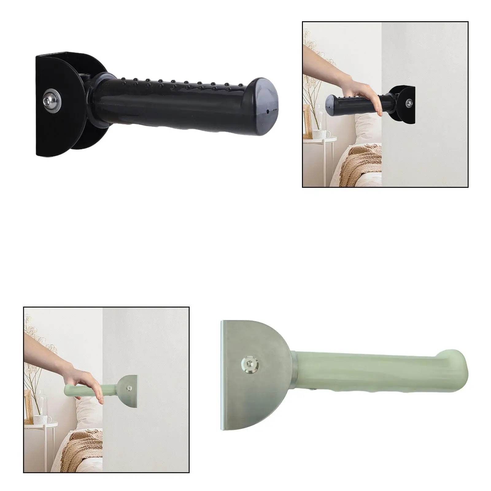 

Универсальная складная ручка-поручень для пожилых людей с пазами для пальцев, настенная, для коридоров и лестниц, черная, прочная