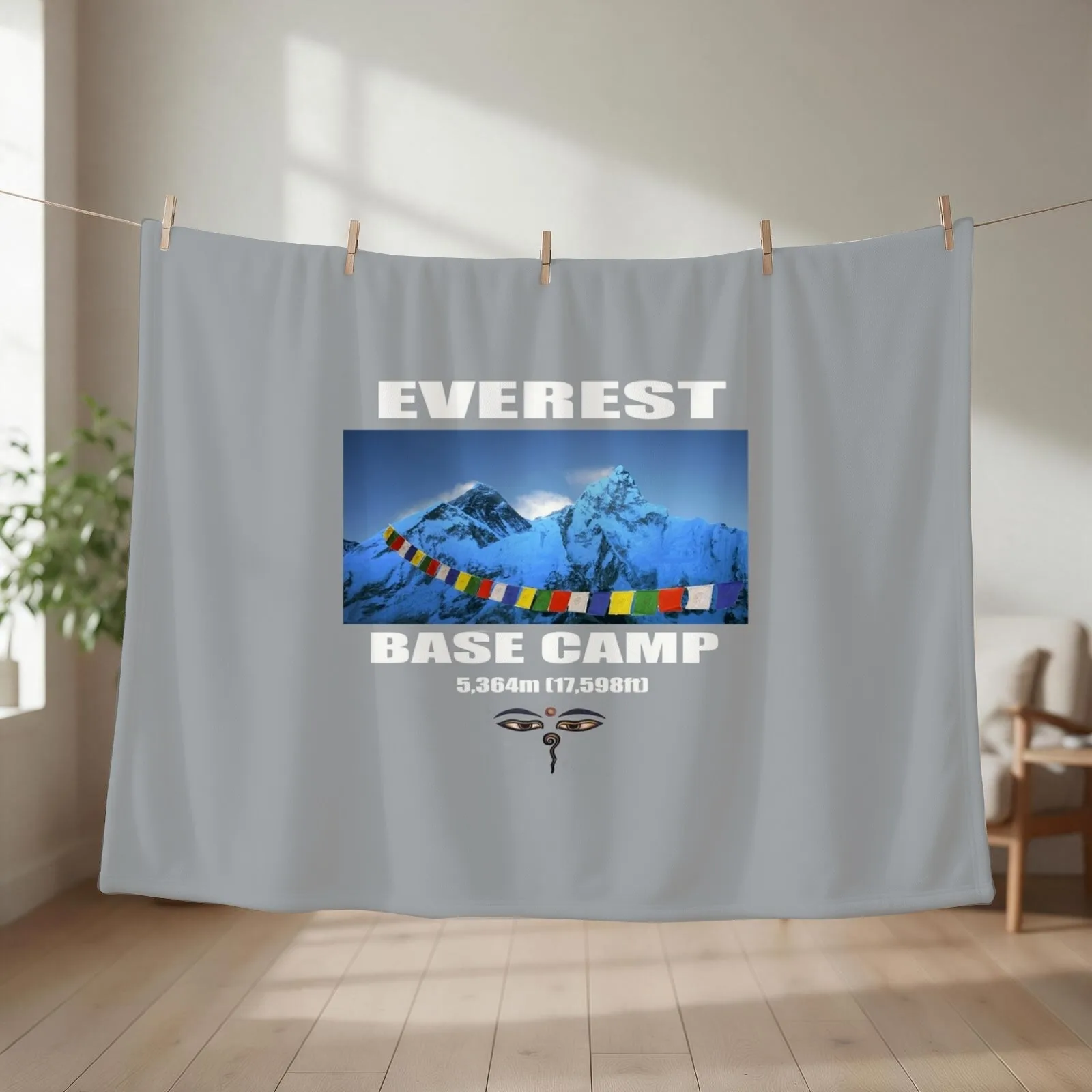 Everest Base Camp Throw Blanket Blankets For Bed Camping Personalized Gift decorative Blankets