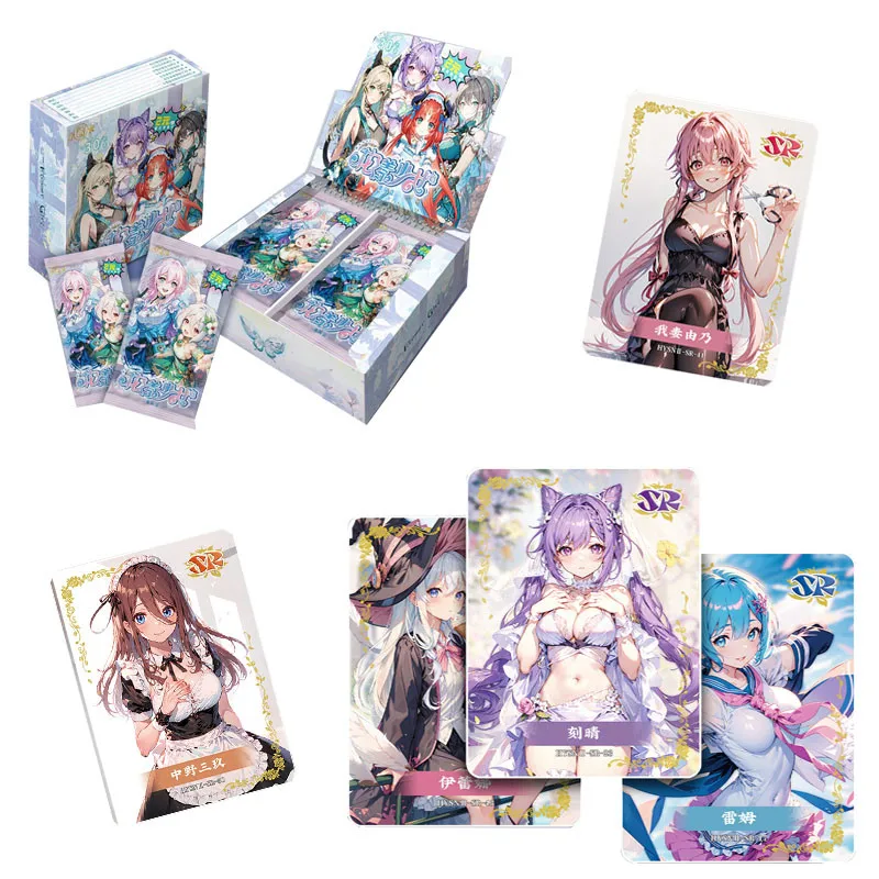 

Goddess Story Collection Card Pr Reverse Uv Coating With Texture Floral Teenage Girl Sexy Temptation Anime Card