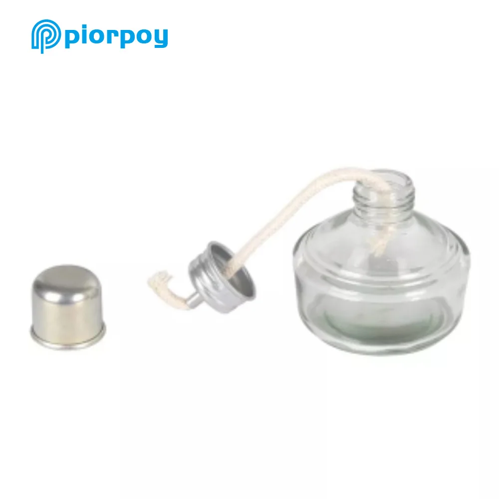 PIORPOY 100Ml Dental Instrument Alcohol Lamp Laboratory Glass Burner Spirit with Woven Wick Thickening Dentistry Accessories