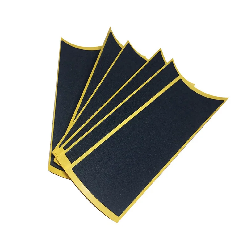 A41I 400 개/몫 검은 지판 데크 미 절단 테이프 스티커 검은 폼 그립 테이프 스티커 38Mm x 110mm