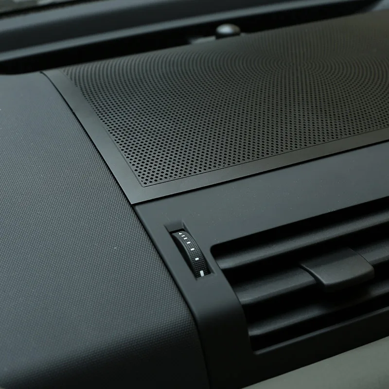 لاند روفر ديفندر 90 110 130 2020-2024 سبائك الألومنيوم الأسود لوحة سيارة المتكلم صافي غطاء الكسوة الداخلية اكسسوارات السيارات #5