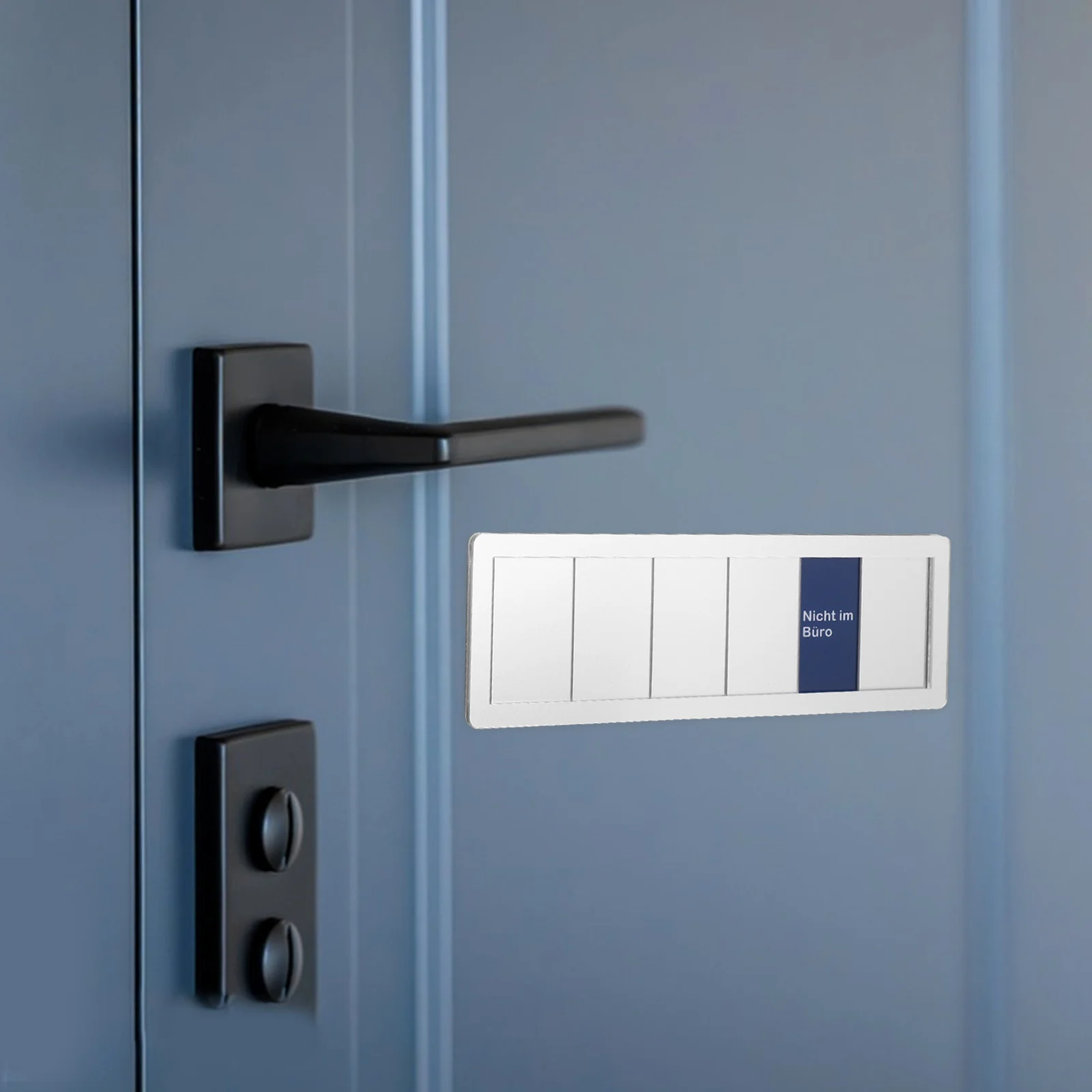 Acrylic Office Door Status Sign Silver with Vibrant Colors Sliding Privacy Indicator Do Not Disturb Meeting Room Available