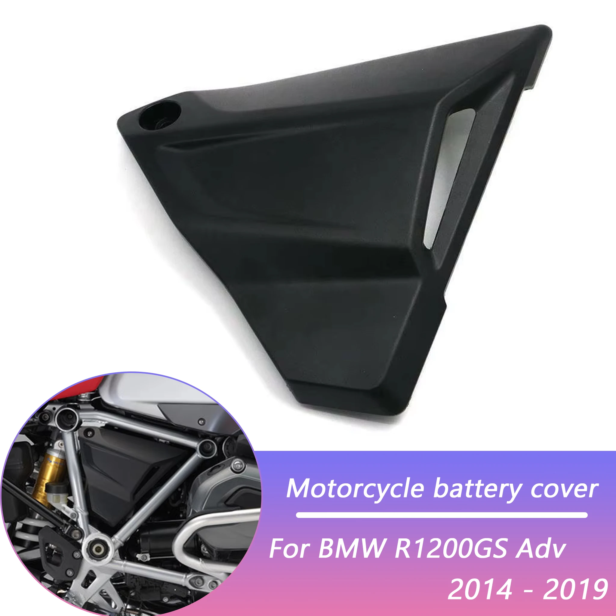 

Motorcycle ABS Battery Guard Side Cover Protector Fairing For BMW R1200GS Adventure 2014-2019 Battery Protection Panel Parts