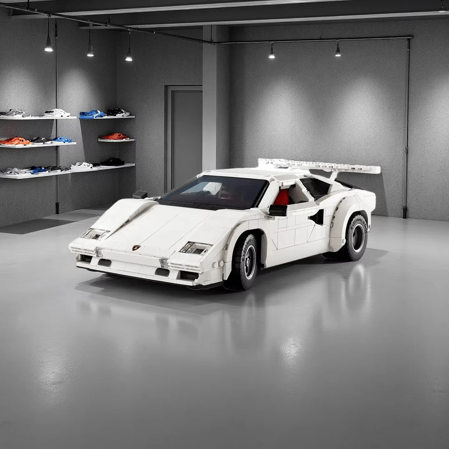 10337 Countach 5000 QV اللبنات سوبر سباق السيارات نموذج 1506 قطعة عيد الميلاد الطوب لعبة تعليمية للأطفال