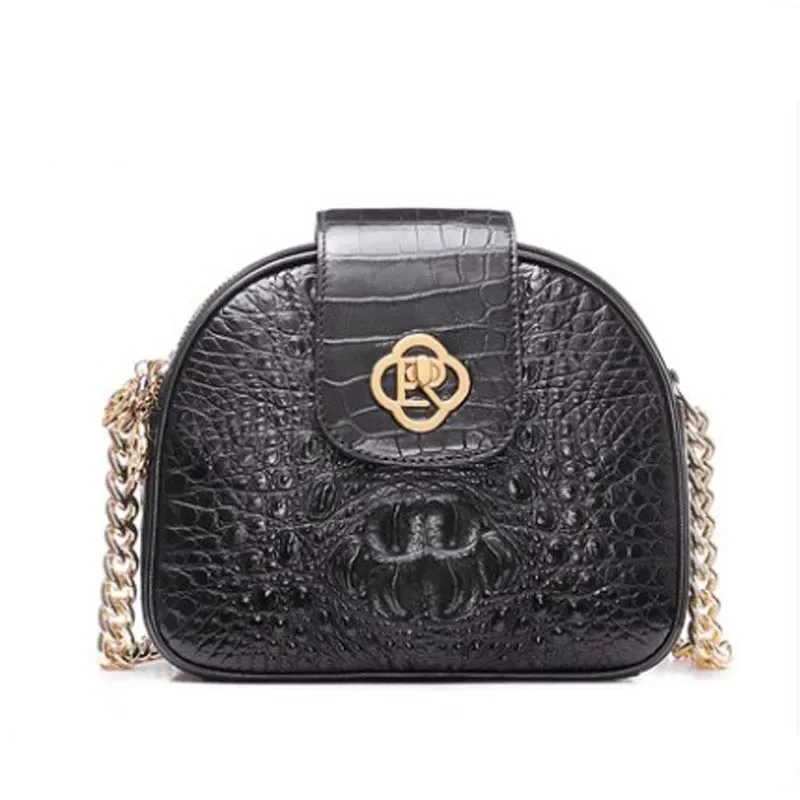 

ouluoer crocodile Female women chain b Small round package fashion packet One shoulder bag