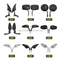 Motorcycle Rear Side Mirrors For Harley Sportster XL883 XL1200 XL 883 1200 Touring Road King Softail Fatboy Dyna Bobber Chopper