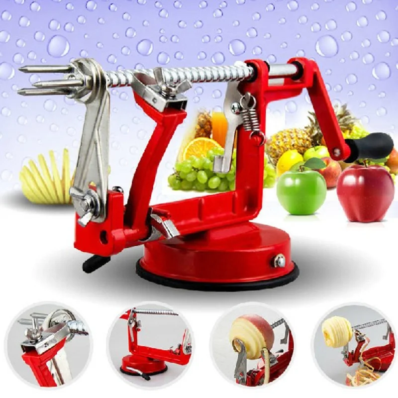 New 3 In 1 Spiral Apple Peeler Corer Potato Slinky Peeling Machine Cutter Slicer Fruit Vegetable Tools Kitchen Accessories