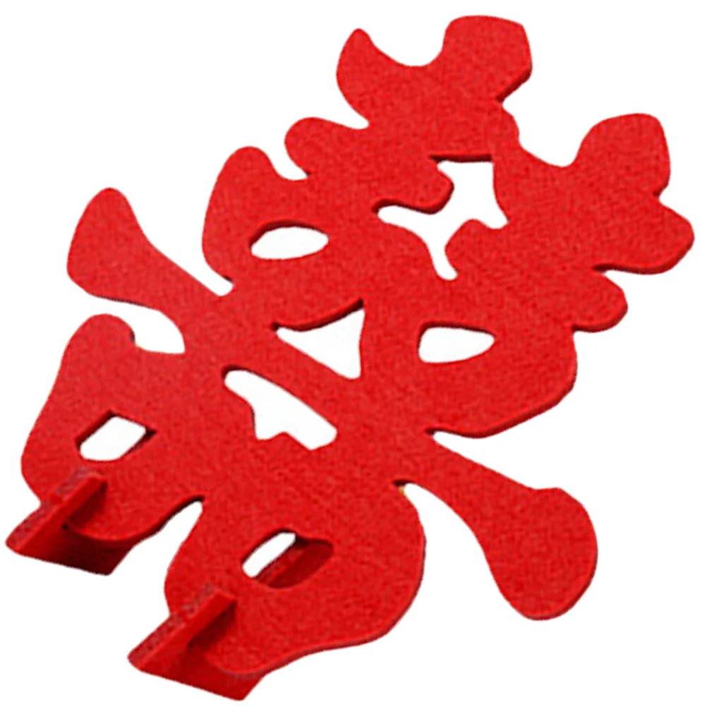 

Chinese Traditional Wedding Decor Red Xi Character Table Centerpiece Creative Design Happy Wedding Party Supplies Room