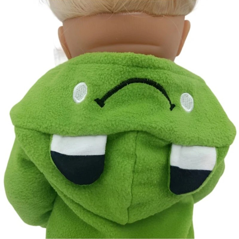 Cute Frog Suit for 38-40cm Nenuco Doll 17inch Dolls Outfits Baby New Born Doll Accessories for 13inch Reborn Dolls Birthday Gift