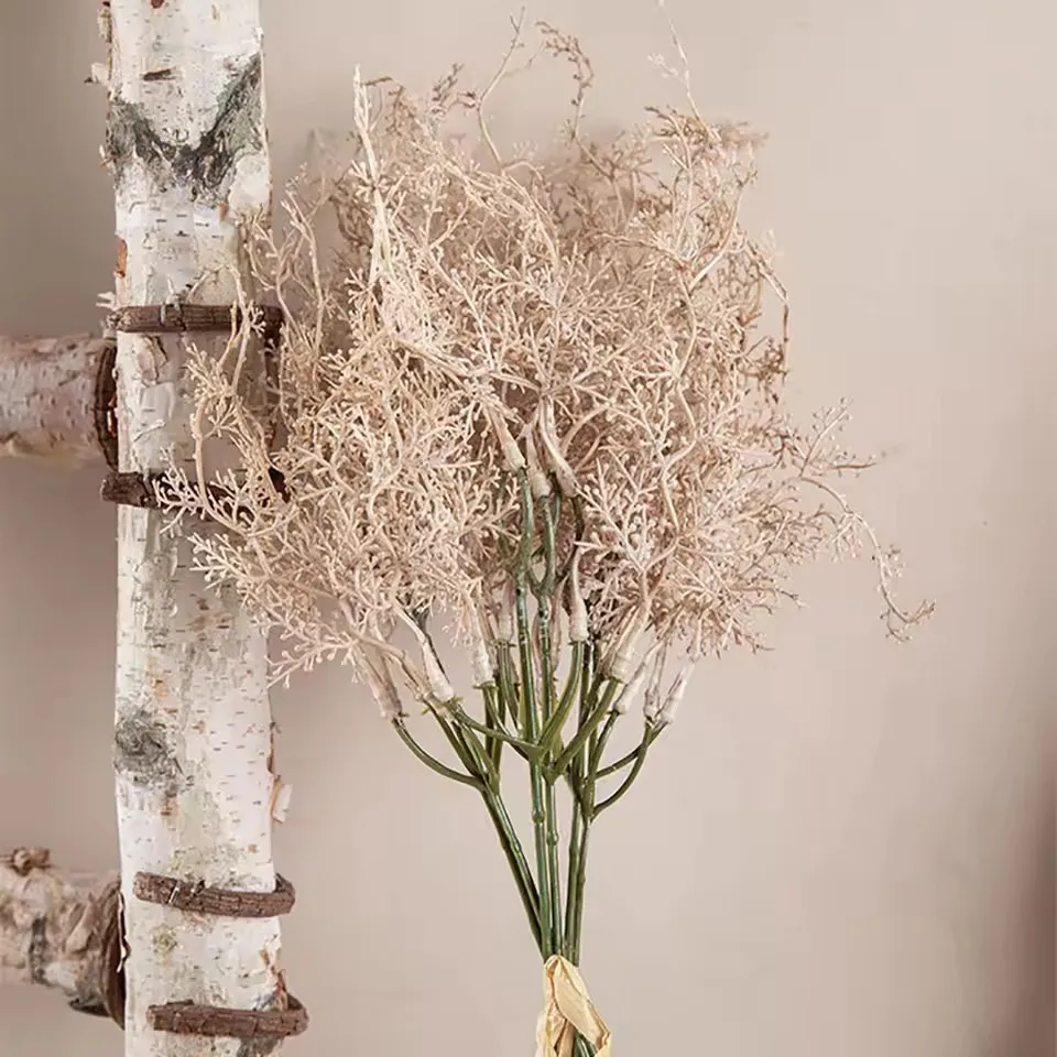 Grass Artificial Plants Pampas Nude Bouquet For Home Wedding