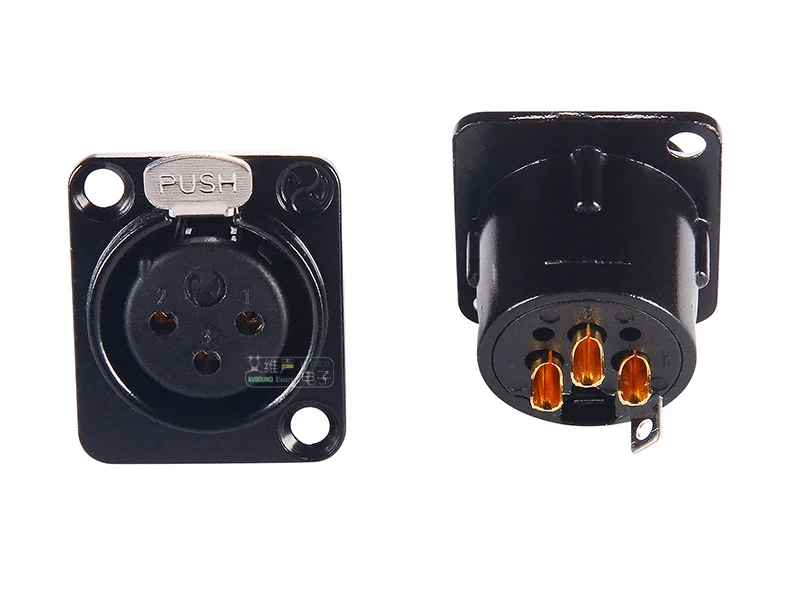 YONGSHENG three-core YS146 YS146-B YS146-BG YS145 YS145-B YS145-BG male female XLR cannon socket D type module for 86 panels