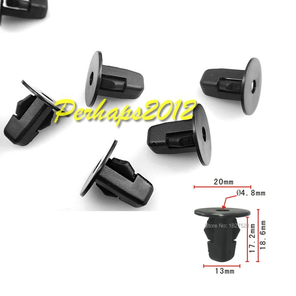 100/500x Screw Grommet Moulding Clip for Toyota Lexus 90189-06013 96706-W100 9018906013 96706W100 image 2