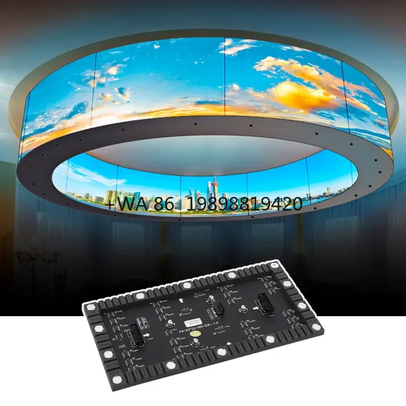 

DJ Booth Led Flexible Curved Tv OEM Wall Processor Video Wall Controller Outdoordisplay Video Wall Display Customized