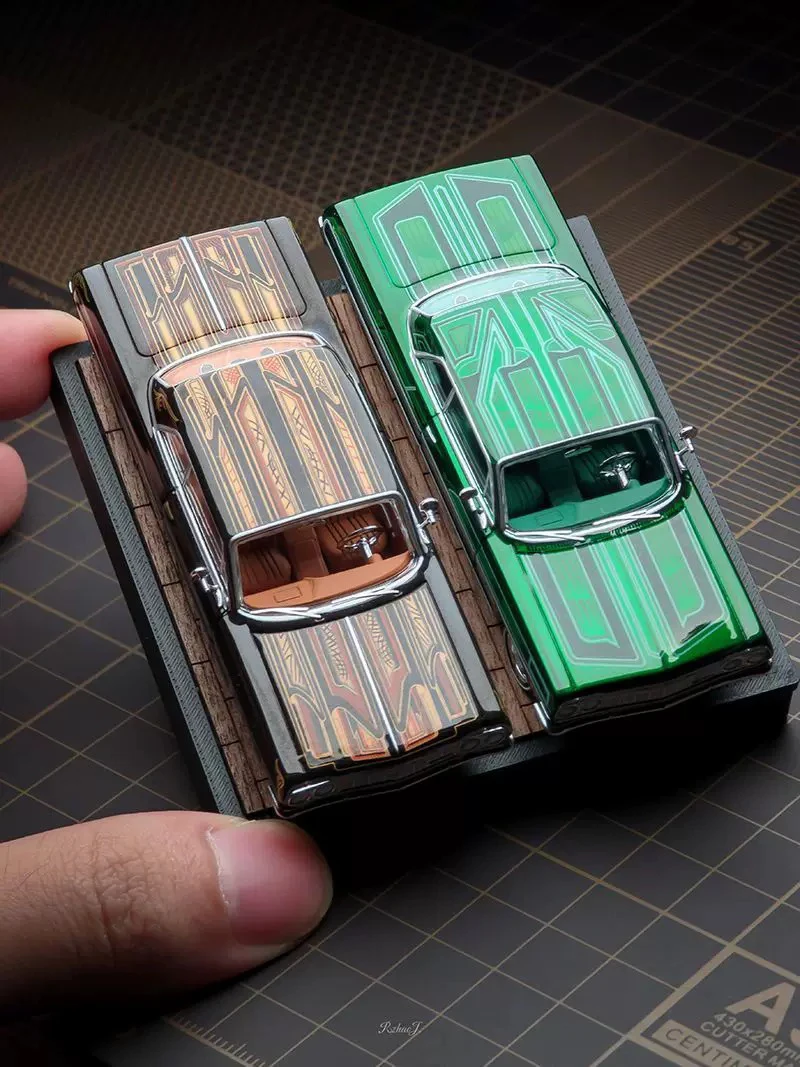97M Model 1/64 Scale 1964 Impala SS Lowrider Bounce Car Alloy Car Model Classics Adult Souvenir Gift Static Display