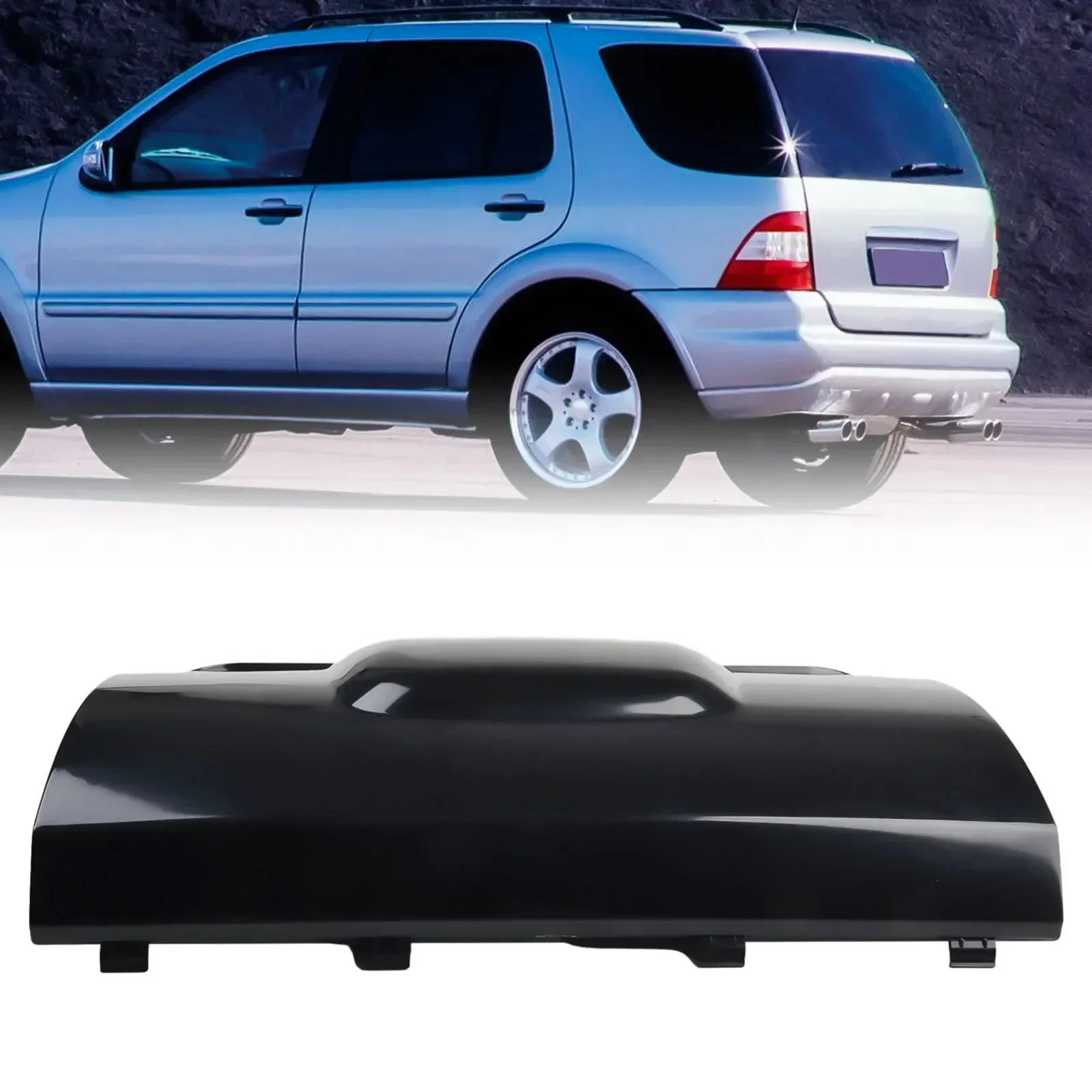 New Practical Useful Tow Hook Cover Aut Parts Black Car Accessories Plastic Rear Replacement 1638801105 A1638801105