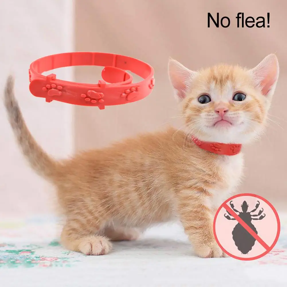 Pet Collar Adjustable Anti Flea Silicone Practical Kitty Collar For Pet Shop Pet Flea Collar Necklace Anti Flea And Tick Big Dog