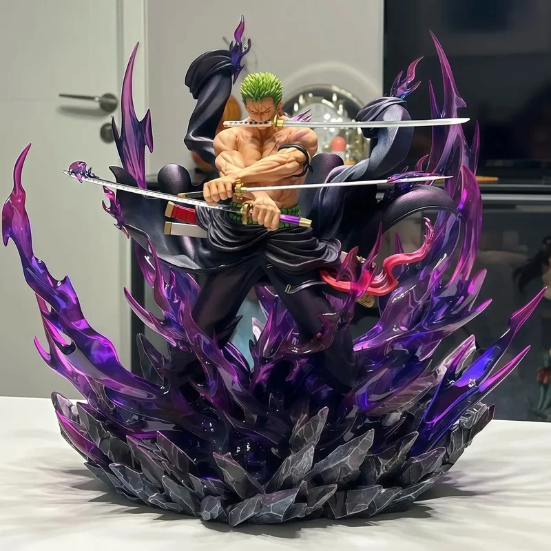 

30cm JT Tianhui Awakened Zoro Gk Figure - Anime Desktop Decoration Model Statue Boy Trendy Toy Surprise Gift Collectible