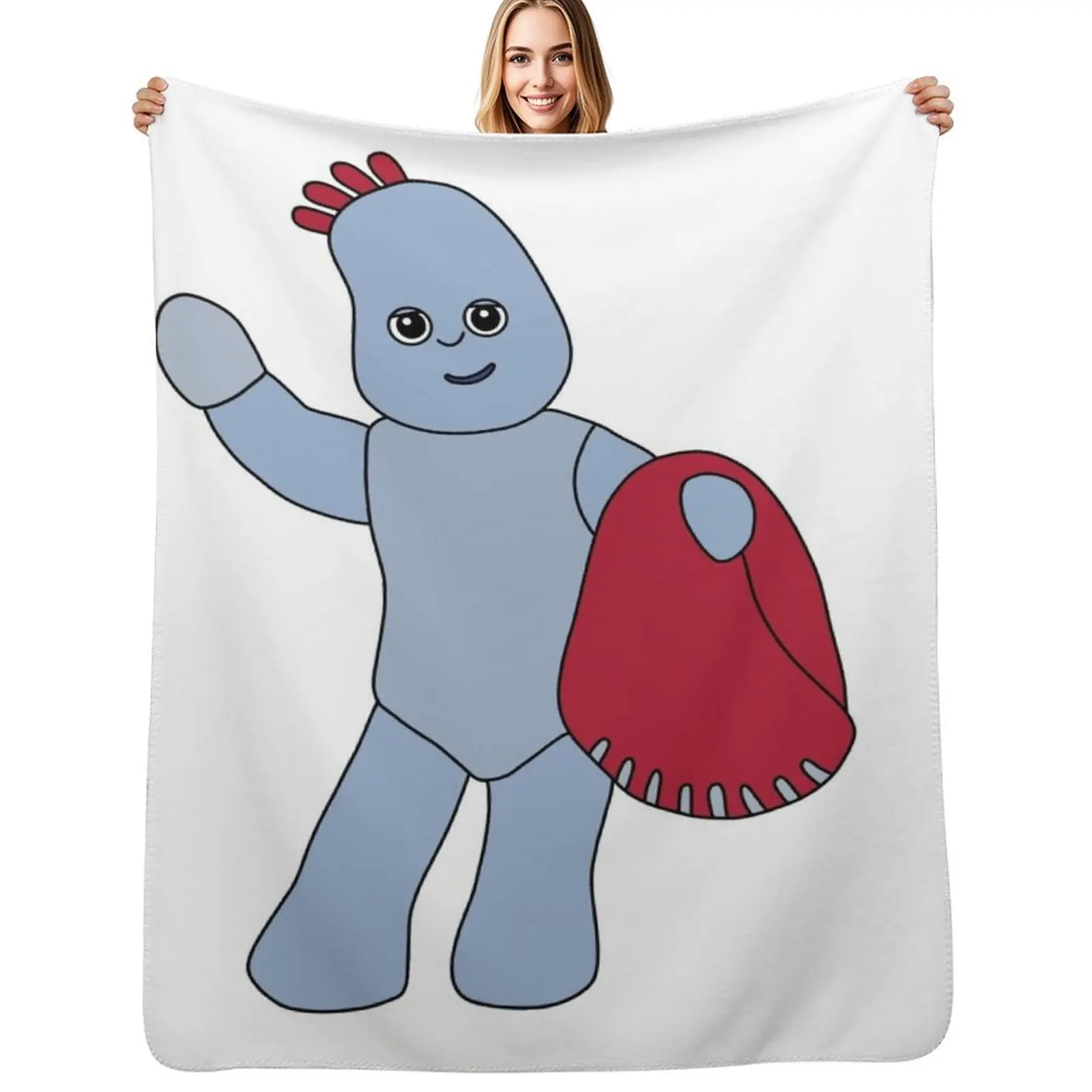 Iggle Piggle Throw Blanket Manta suave y duradera reutilizable para todas las estaciones