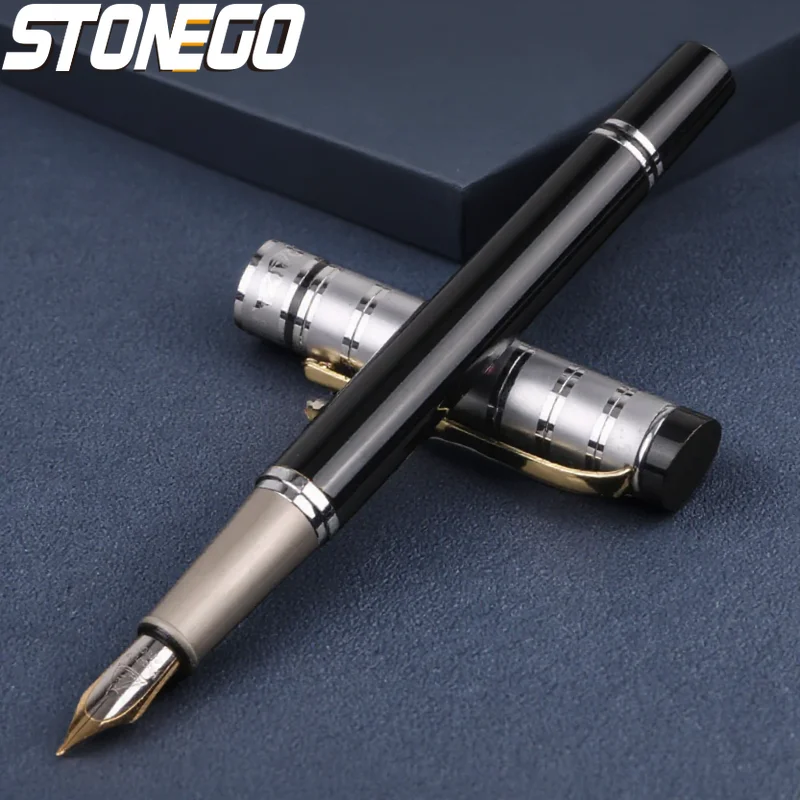 

Premium Gift Metal Fountain Pen Smooth Writing Drawing Journal Executive Calligraphy Business Pens Classy School Office