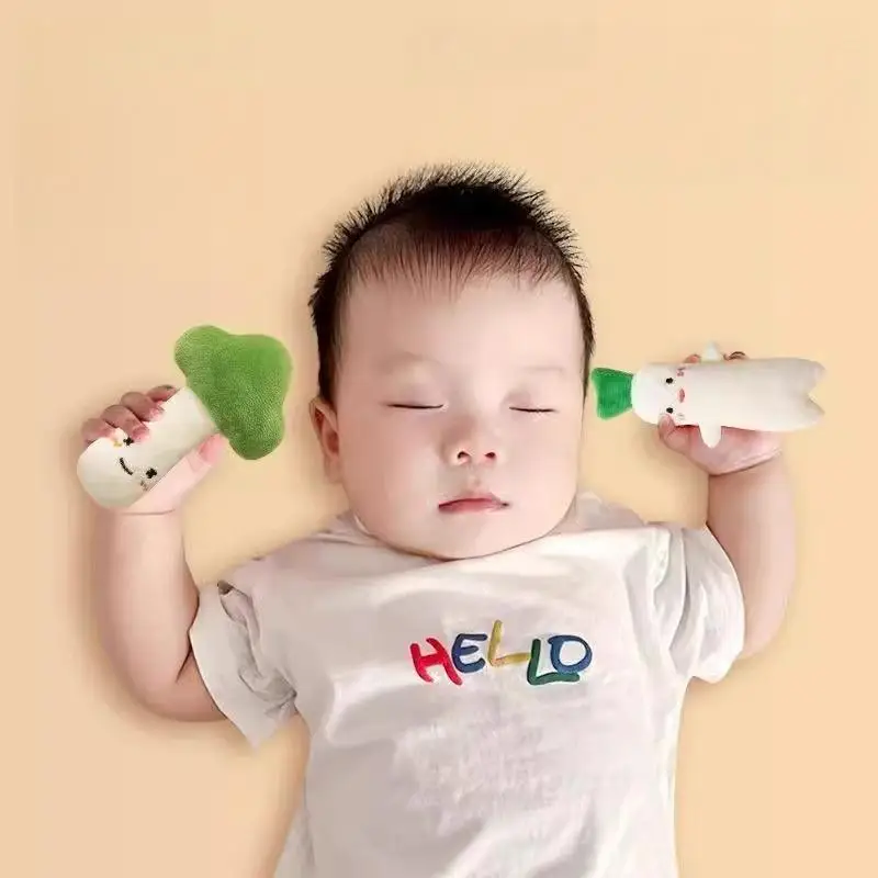 1Pc 野菜ぬいぐるみ幼児睡眠快適ハンドヘルド人形ぬいぐるみ大根キノコギフトハンドグリップ子供のおもちゃ