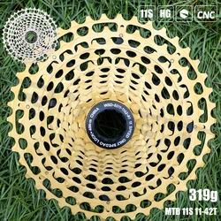 SROAD MTB 11S 11-42T 11 Speed MTB Bicycle Cassette Steel CNC Made Freewheel 11v K7 Fits HG Hub Super Light 320g