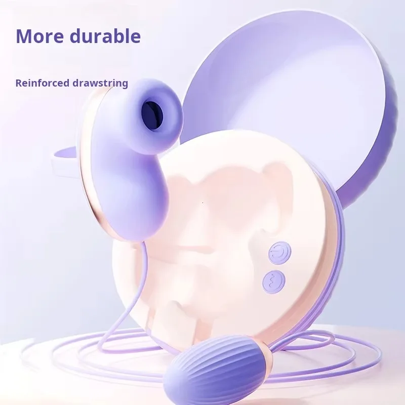 جهاز مساج صغير قوي برأسين للنساء هزاز مص G-Spot مناسب للأعمار من سن 18 عامًا