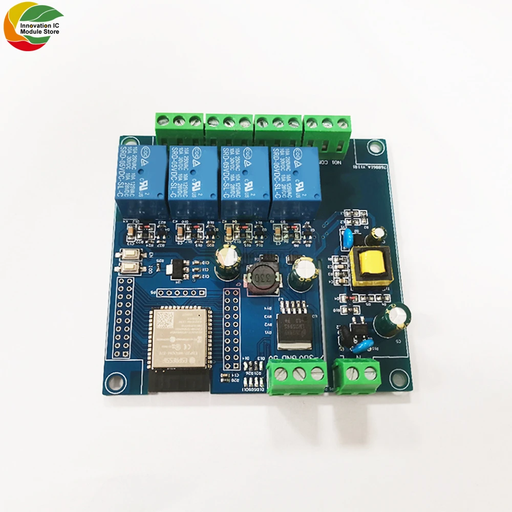 AC/DC ESP32 WIFI Bluetooth BLE 4 Chiều Module Relay ESP32-WROOM Ban Phát Triển Module