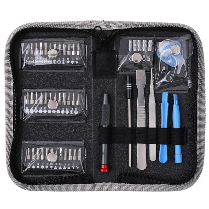 49 Pieces Of Mobile Phone Maintenance Tool Set-Flower-Shaped Triangular Precision Screwdriver Set Easy To Use