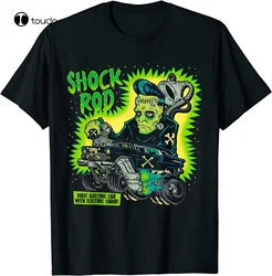 Frankenstein Shock Rod Gasser Horror Psychobilly Punk Art T-Shirt Black S-3Xl Tee Shirt