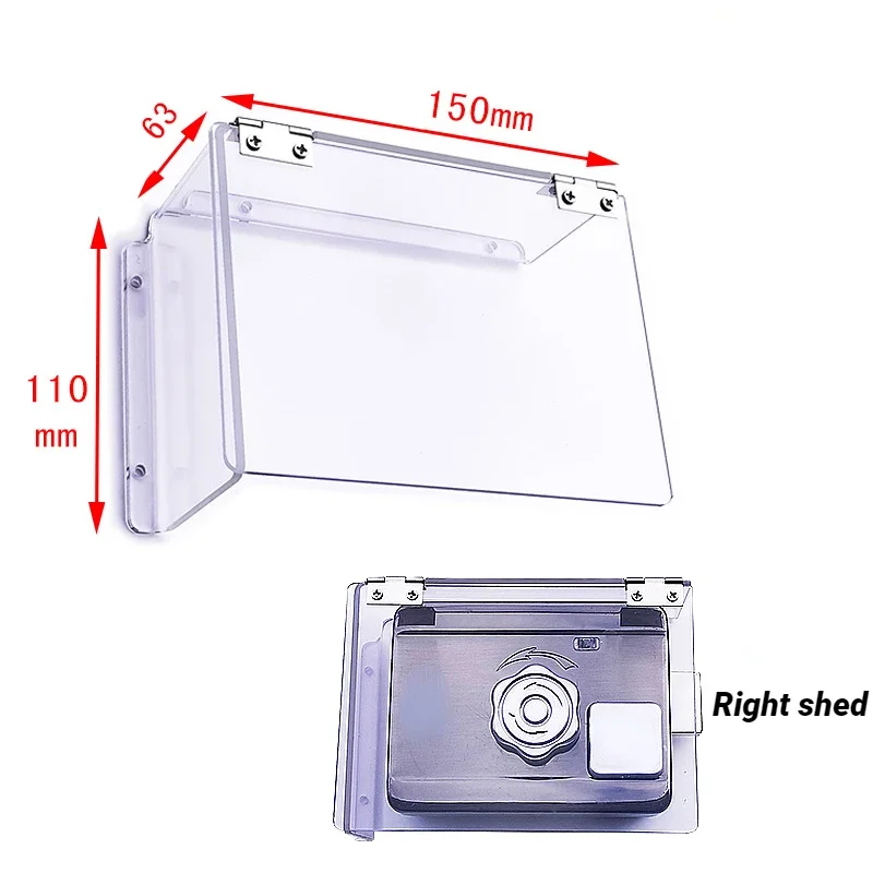 Waterproof Cover for Smart swipe lock Electric Lock Mechanical Door Lock OutDoor snow cover universal type