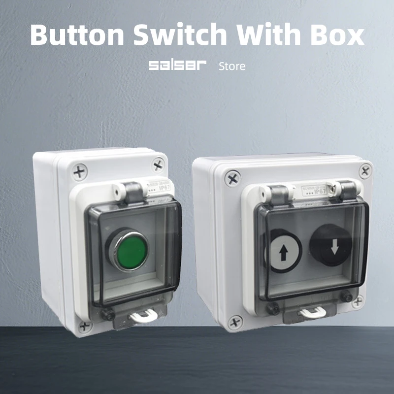 

Outdoor Push Button Switch Waterproof IP67 Box Reset / Emergency Stop / Knob Control Distribution Manual Operation 10A