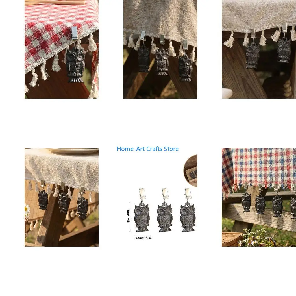 Y3NA Tablecloth Weights Clips on,Flag Weights Clips Pendant Tablecloth Weights Set