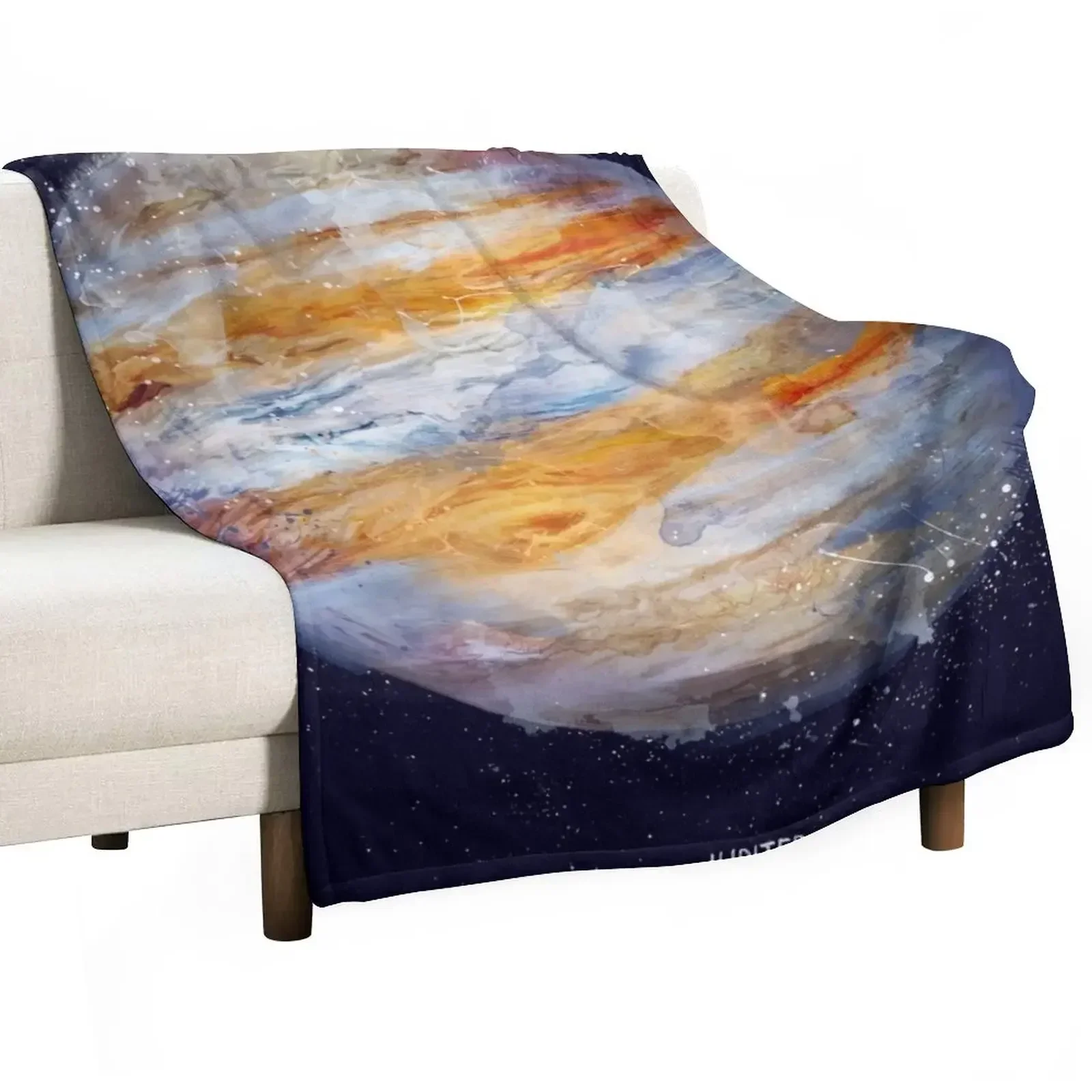 Jupiter Throw Blanket Soft Plush Plaid Picnic Blankets