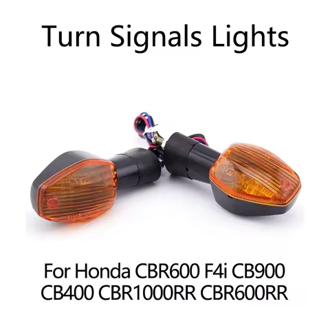 For Honda CBR600 F4i CBR1000RR CBR600RR CB 900 400 CBR 600 1000RR Motorcycle Turn Signals Lights yellow Indicators Lamp