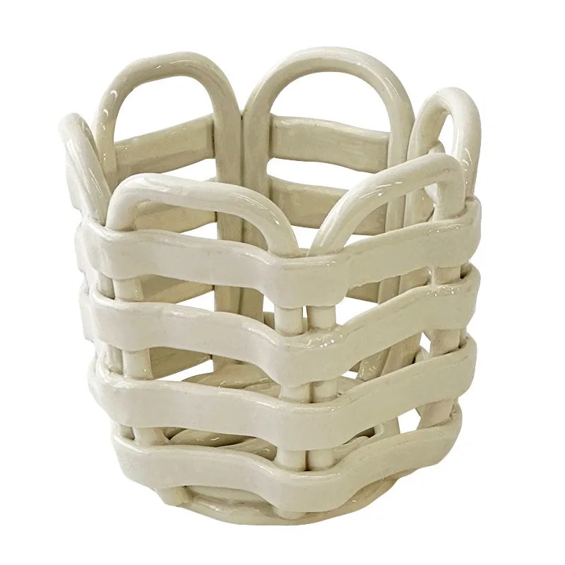 Storage basket, bathroom countertop, premium hand sanitizer, toothpaste, toothbrush, shelf, storage cylinder.