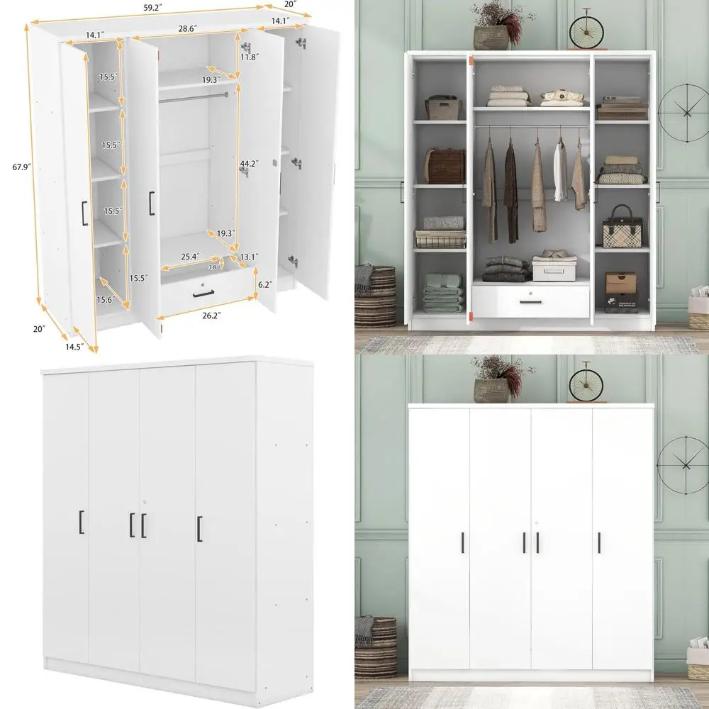 59.2" W Large Wardr…