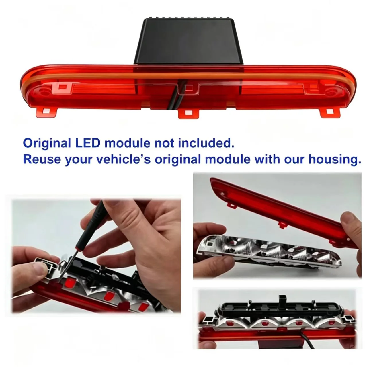 Dual Lens Brake Light HD Reversing Camera Twin Adjustable Angle Lens for Peugeot Boxer/Fiat Ducato/Citroen Relay Van