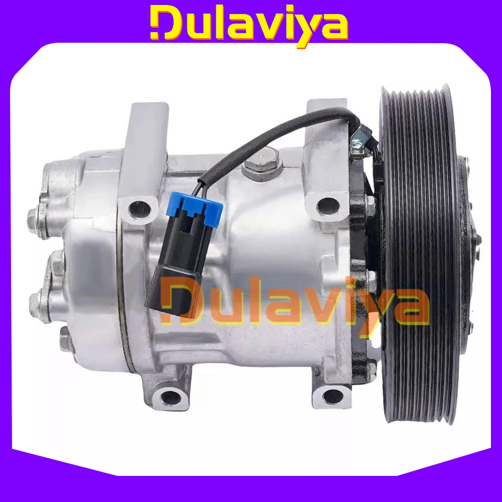 新しい7H15 ACコンプレッサー24V、マックボルボVNLトラック用、206RD53M、4326、300-4736、330-2414、20721587、20-04326、03-1201、サンデン5404、4326U