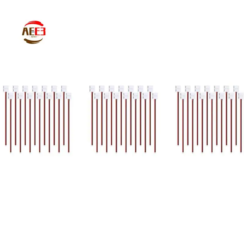 AEE3-72Pcs 8Mm 2 Pin LED Strip Light Connector For 8 Mm Wide Flexible SMD 3528 2835 Single Color LED Strip Lights Solderless