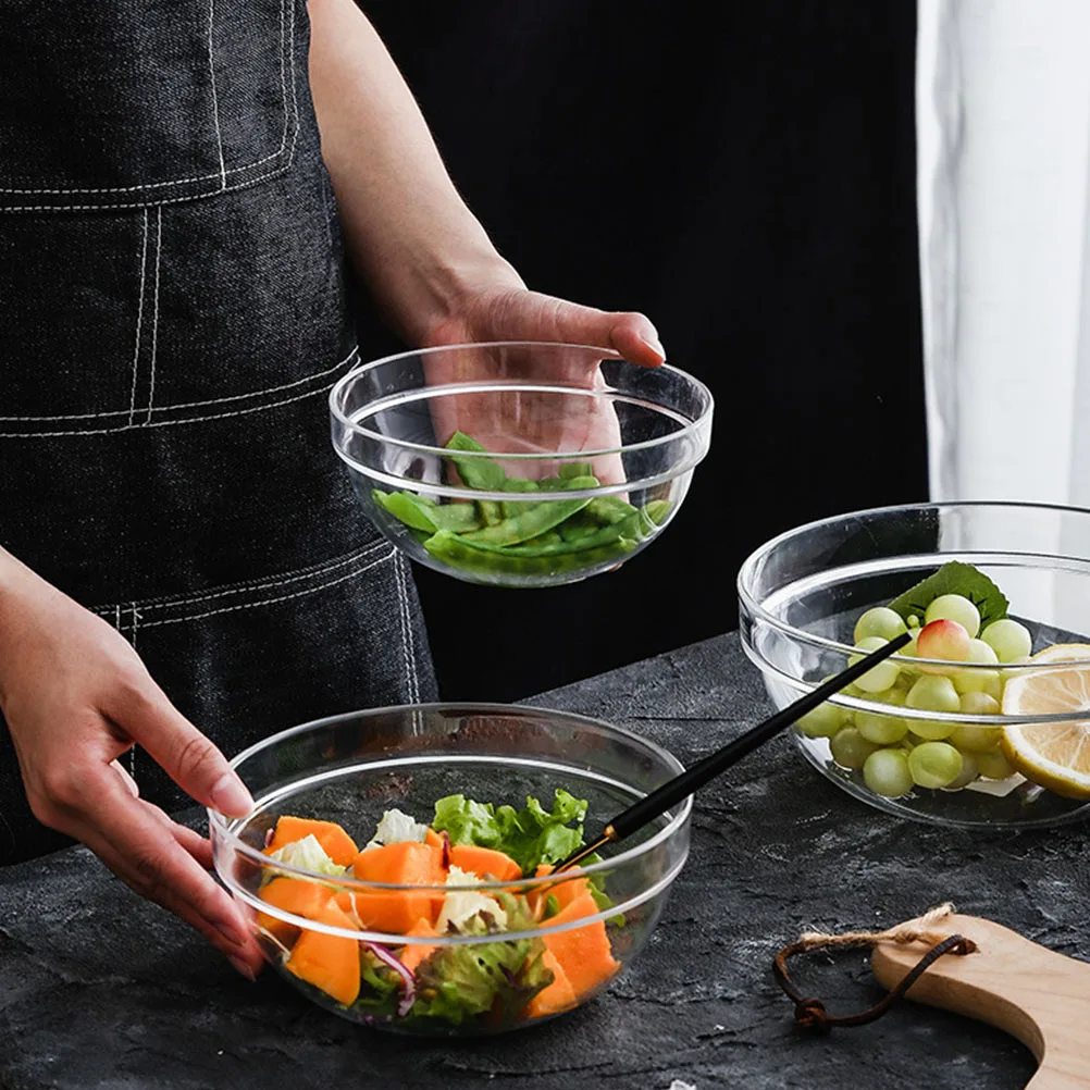 

3Pcs Premium Bowl Multi-Use for Fruits Desserts Snacks Easy Clean Long-Lasting Elegant Design for Indoor Outdoor