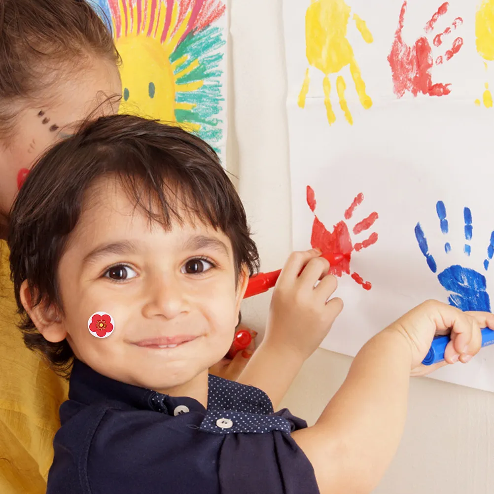 

60 Sheets Thumbs-Up Flower Print Reward Stickers Self-Adhesive Kids Classroom Motivation Stickers for Teachers Students School