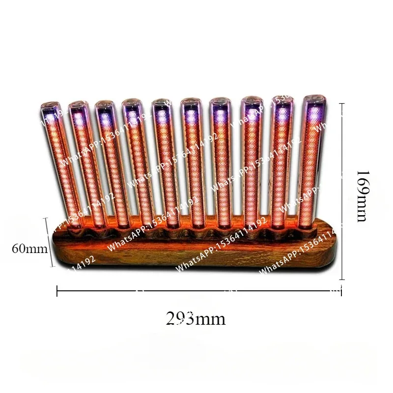 L10-Bit RGB Pickup Level Light LED Display Sound Level Meter Music Indicator Desktop Light