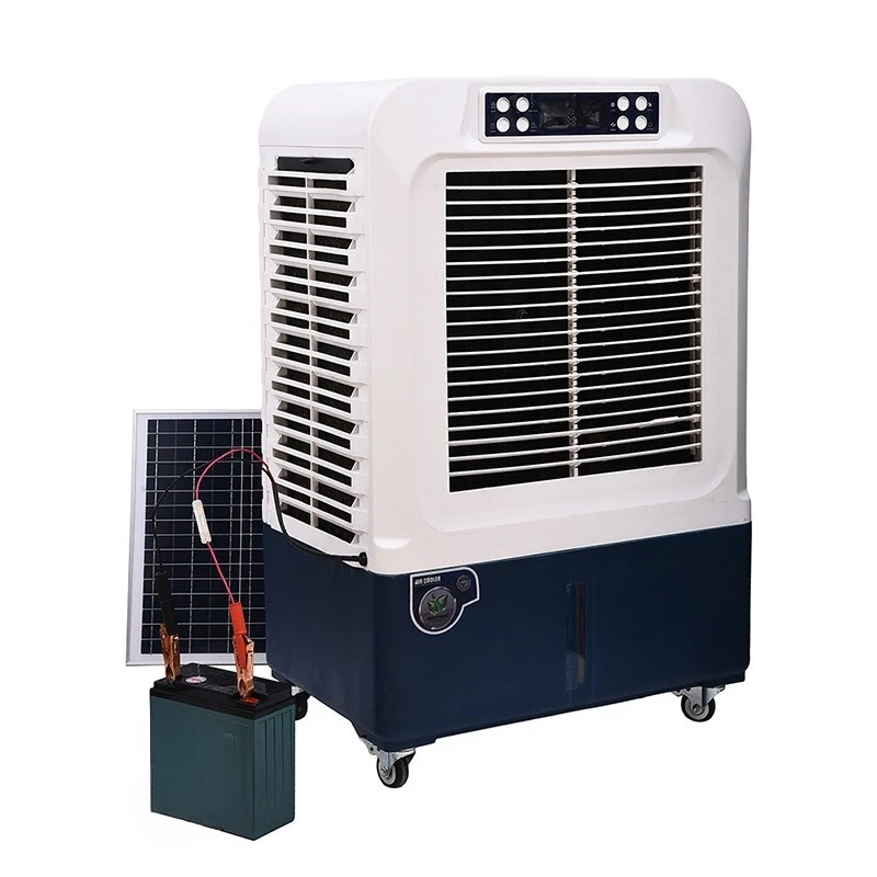 Industrial cold fan AC and DC dual-purpose water-added refrigeration fan Factory warehouse mobile cold air conditioning