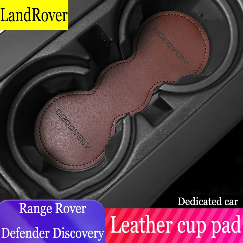 

Leather Cup Pad FOR Land Rover Range Rover Discovery Defender Wireless Charging Pad Automotive Interior Modification