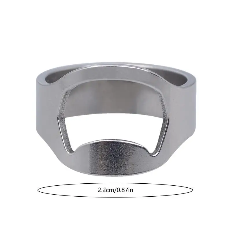 Beer Bottle Opener Ring Beer Bottle Opener Beer Opener Ring Kitchen Gadgets Stainless Steel Fashion Jewelry Beer Bar Tool For