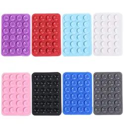 Wall Stand Mat Backed Adhesive Double Side Square Phone Suction Pad Mobile Phone Holder Suction Phone Holder Suction Cup Mat