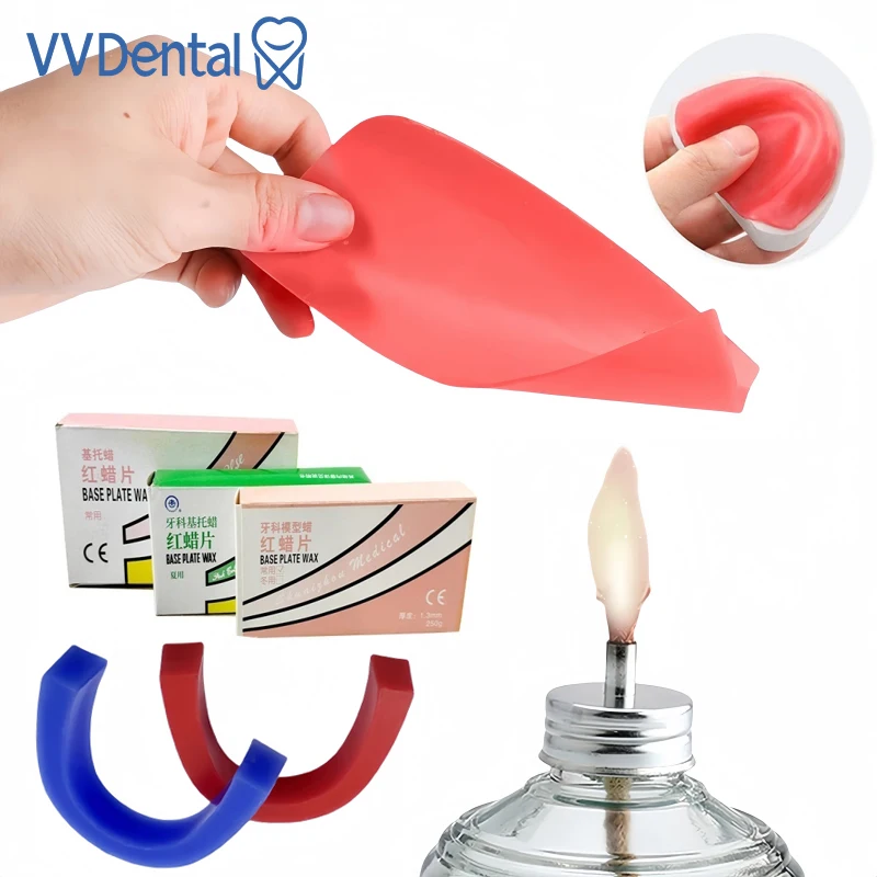 

VVDental Материал для стоматологической лаборатории Моделирующий воск Красный лист воска Опорная пластина для стоматологической лаборатории Воск U-образной формы Стоматологическая основа Воск